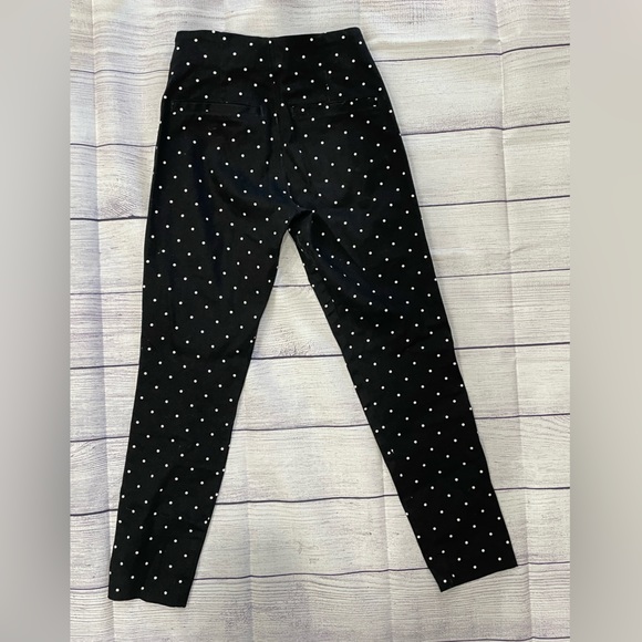 Old Navy black with white polka dot ankle pants - Picture 2 of 5